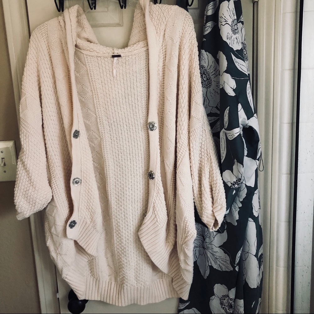 Chunky ivory cardigan